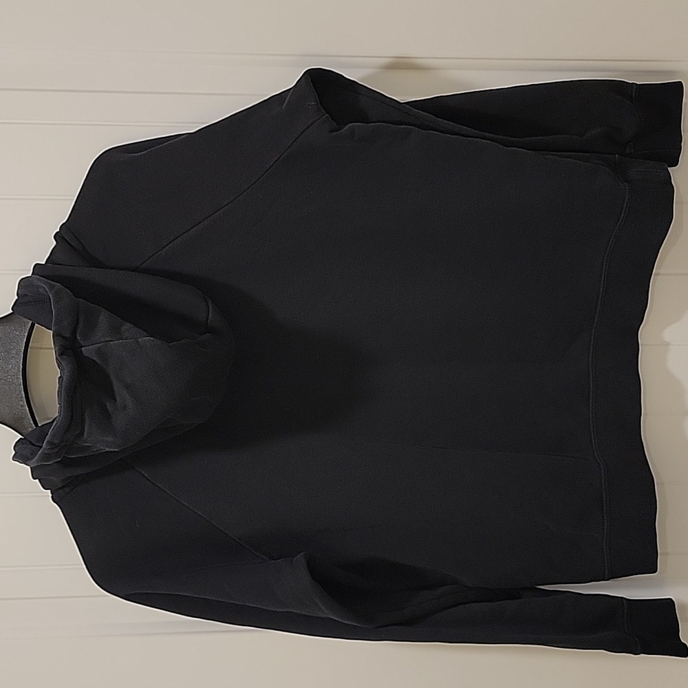 Nike Black Hoodie White Logo Size Medium - Picture 5 of 6